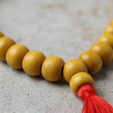 Japa Mala Madera Amarillo 8 mm