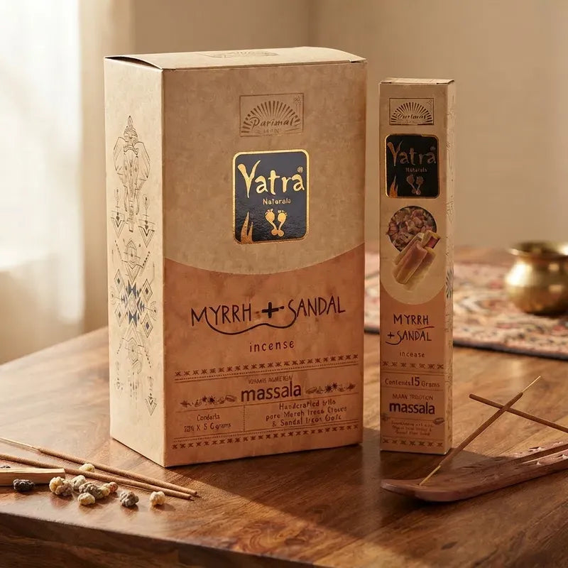 Incienso Yatra Mirra y Sándalo