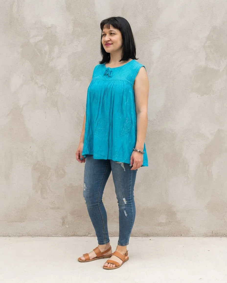 Blusa Babli Celeste