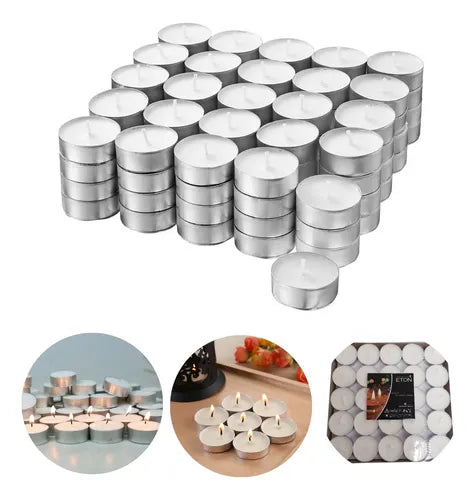 Pack 50 Velas Tealight 8 Horas