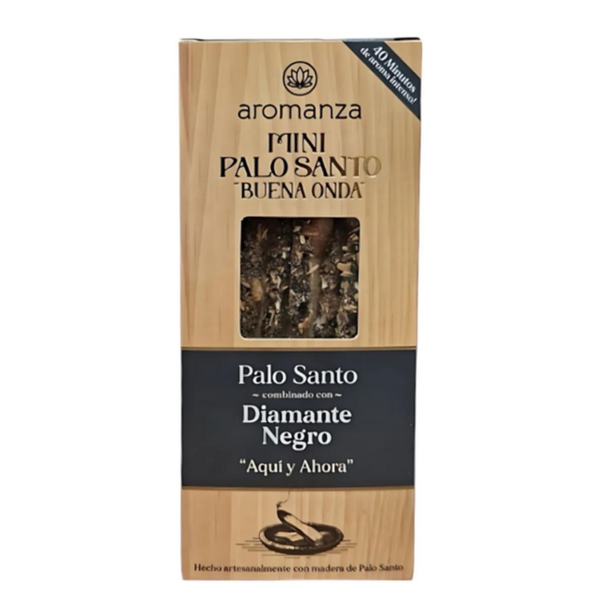 Mini Palo Santo Buena Onda Diamante Negro - Aromanza