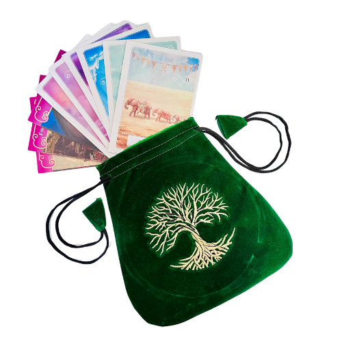 Bolsa Tarot Bordada - Diseño Árbol de la Vida