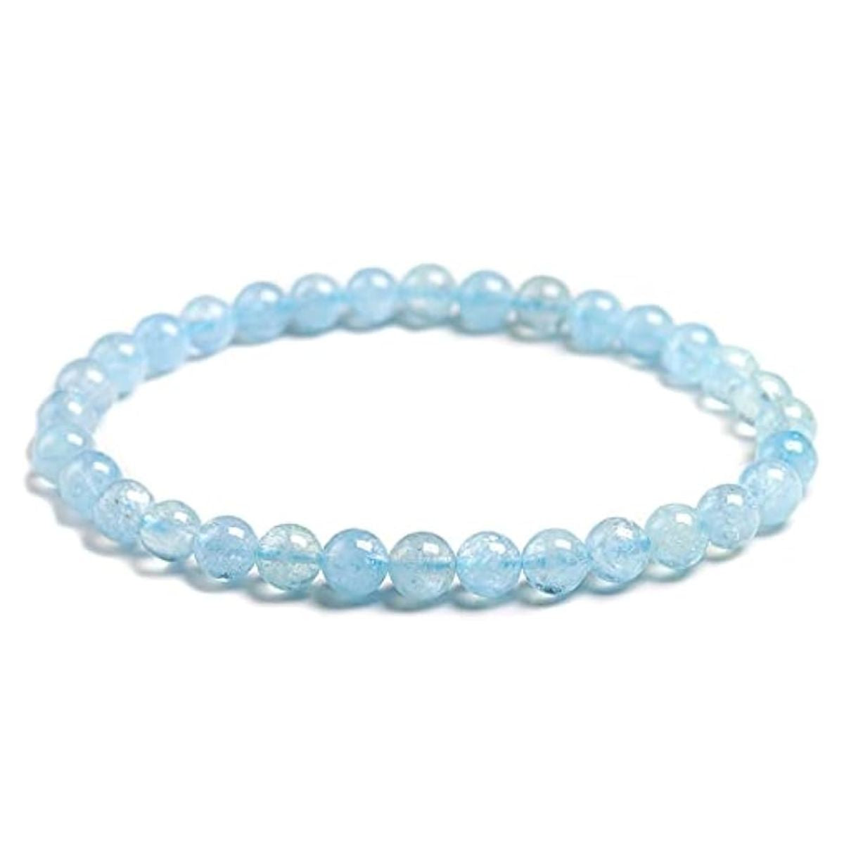 Pulsera Aguamarina 6mm