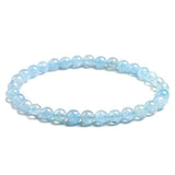 Pulsera Aguamarina 6mm