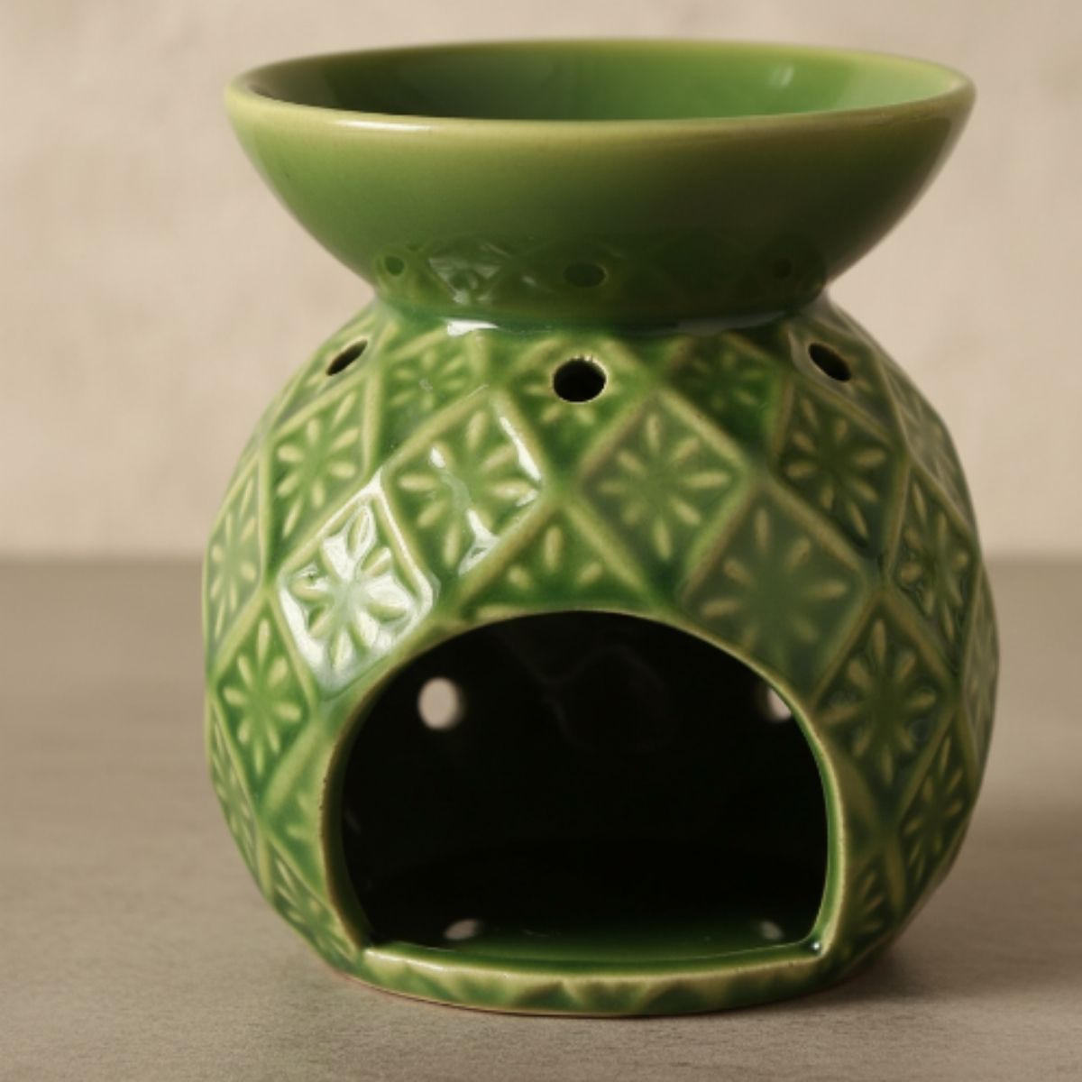 Difusor de Ceramica Verde Textura Design