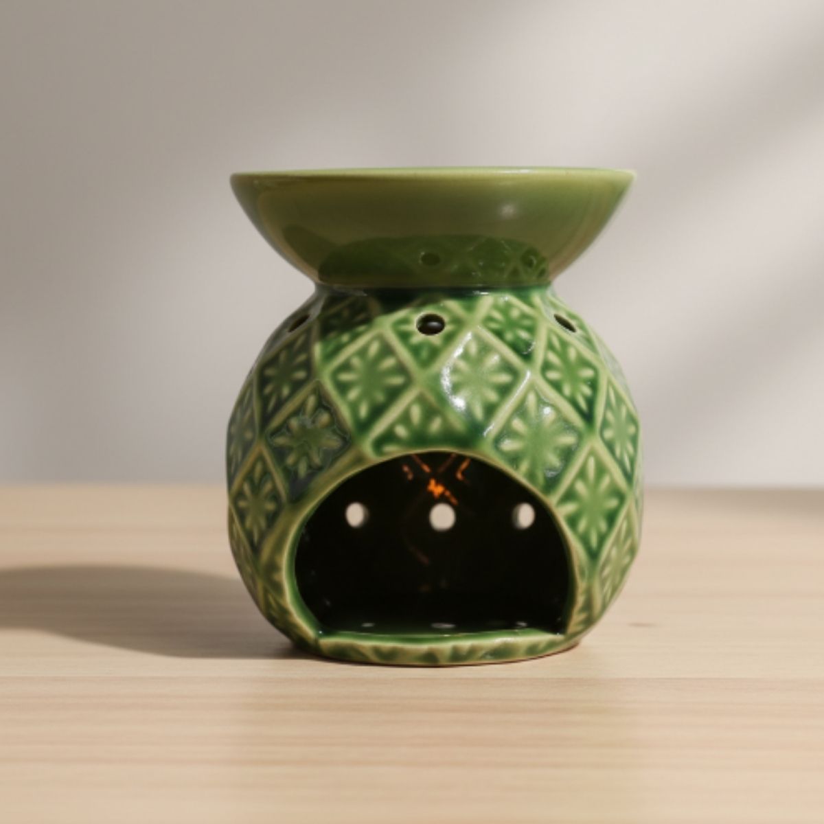 Difusor de Ceramica Verde Textura Design