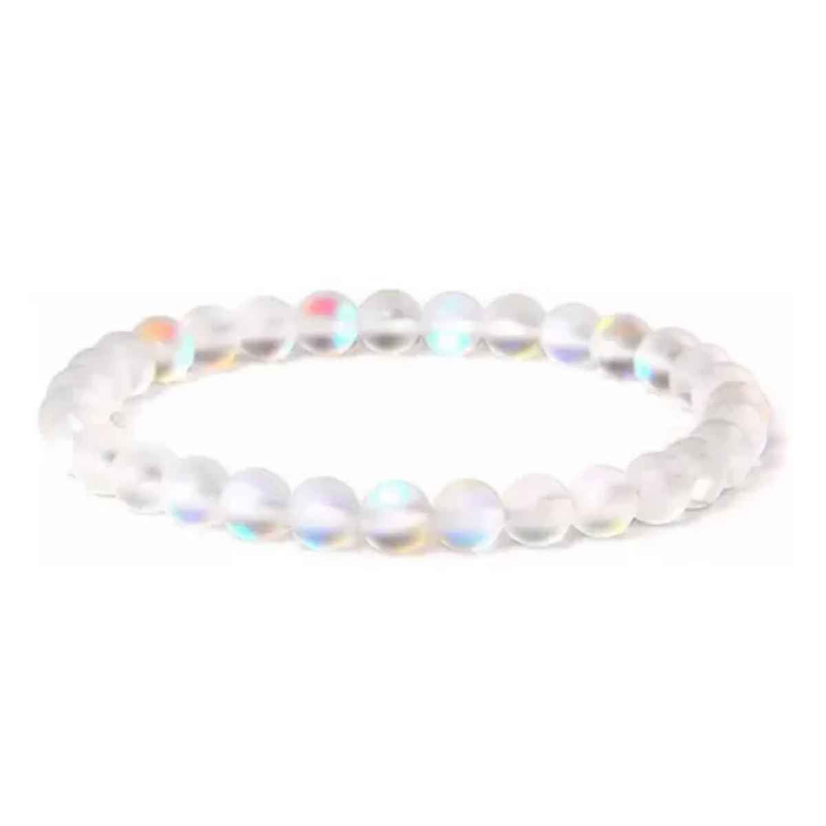 Pulsera Piedra Lunar Arcoiris 6mm