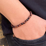 Pulsera Ojo de Tigre Rojo 6mm