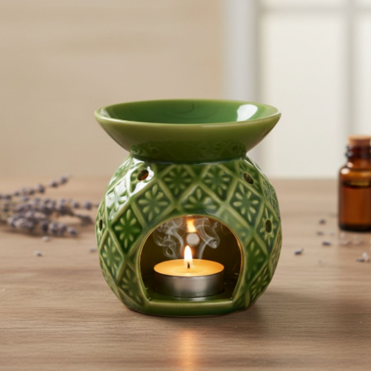 Difusor de Ceramica Verde Textura Design