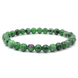 Pulsera Zoisita Rubi 6mm