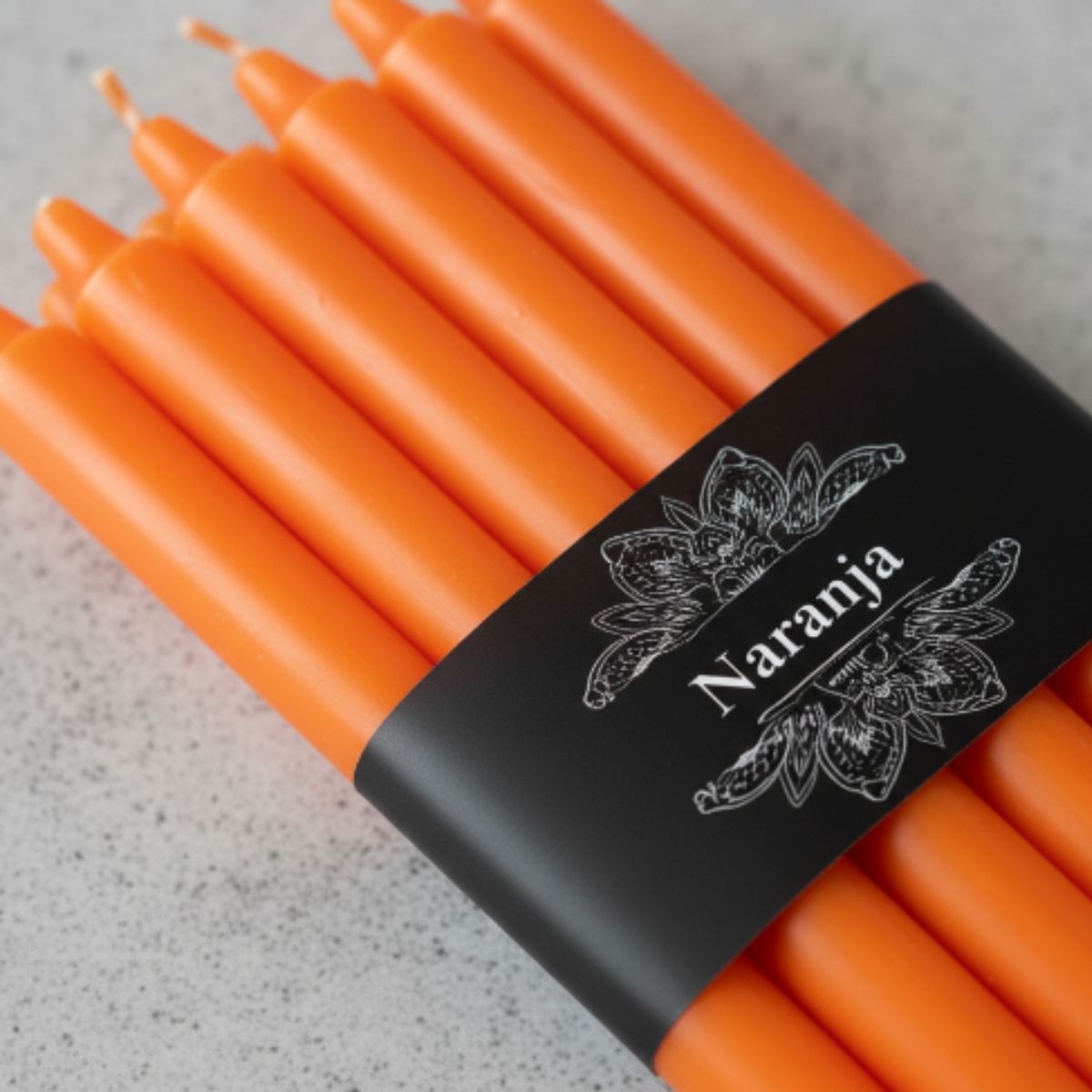 Vela Larga Naranja 10u