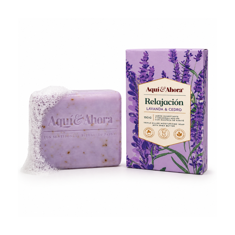 Jabón Aromático Relajacion Lavanda Cedro 150 Gr