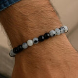 Pulsera Cuarzo Rutilado Negro 6mm