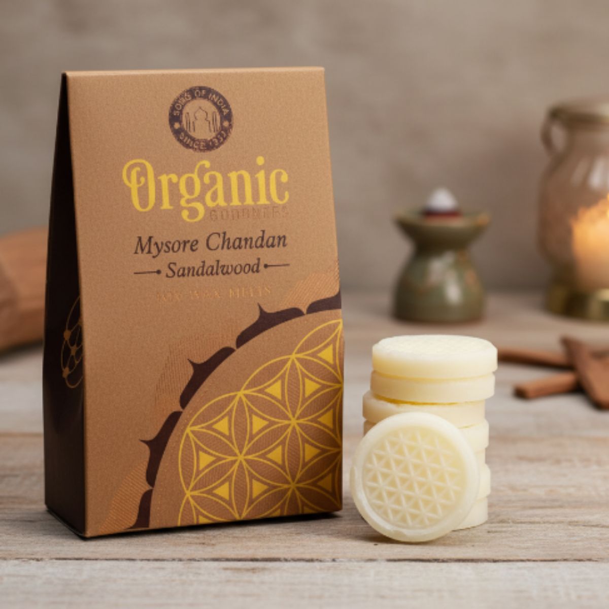 Pastilla Cera Aromática Sandalwood