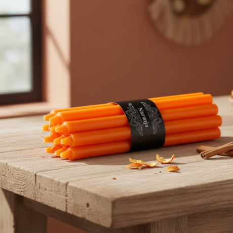 Vela Larga Naranja 10u