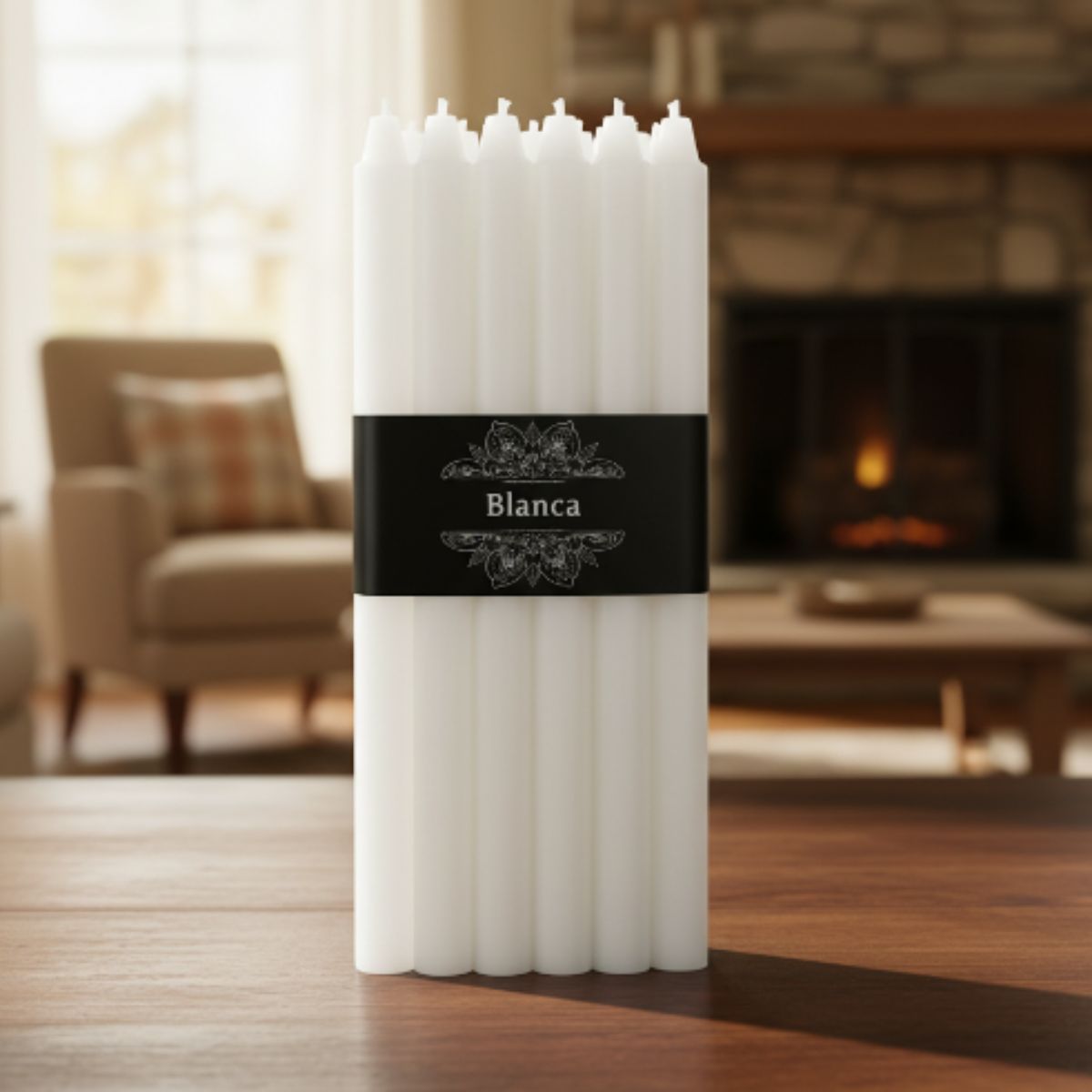 Vela Larga Blanca 10u