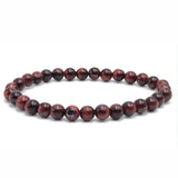 Pulsera Ojo de Tigre Rojo 6mm