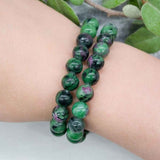 Pulsera Zoisita Rubi 8mm