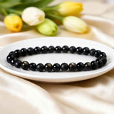 Pulsera Agata Negra 6mm