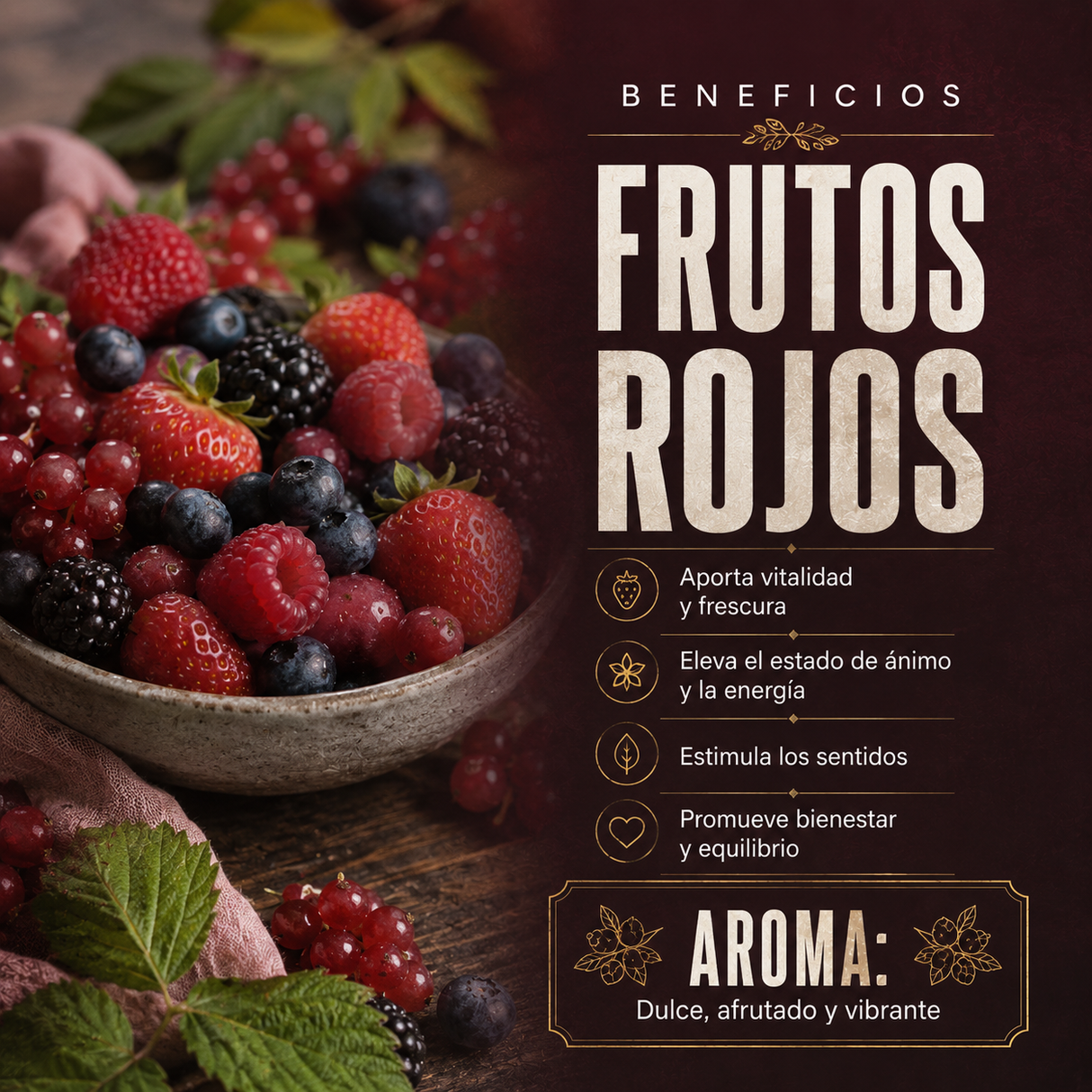 Aceite Esencial Frutos Rojos