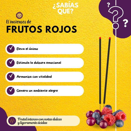 Incienso Frutos Rojos - Parimal Hexagonal