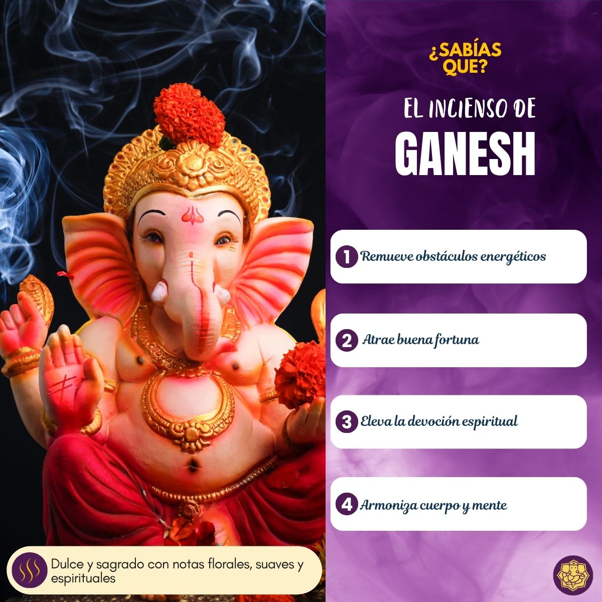 Incienso Natural Ganesha - Parimal