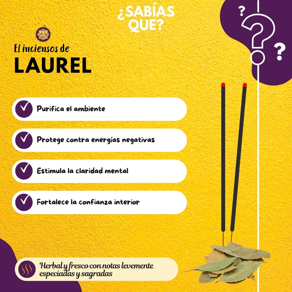 Incienso Jardín Laurel - Parimal Jumbo