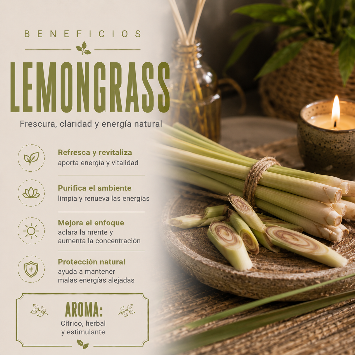 Aceite Aromático Lemon Grass