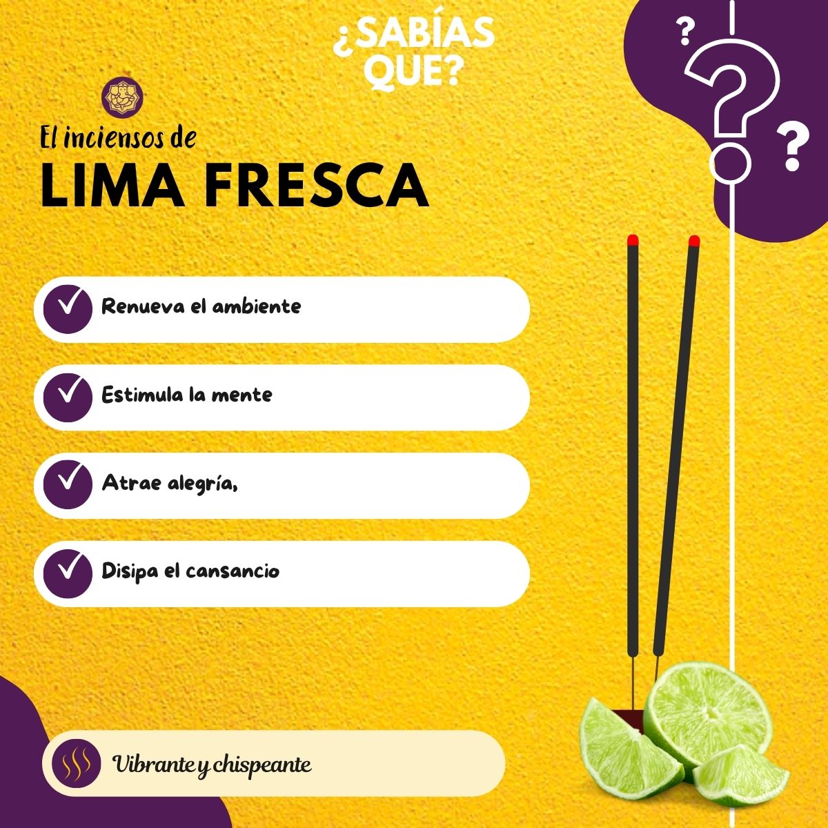 Incienso Lima Fresca Jardin - Alaukik