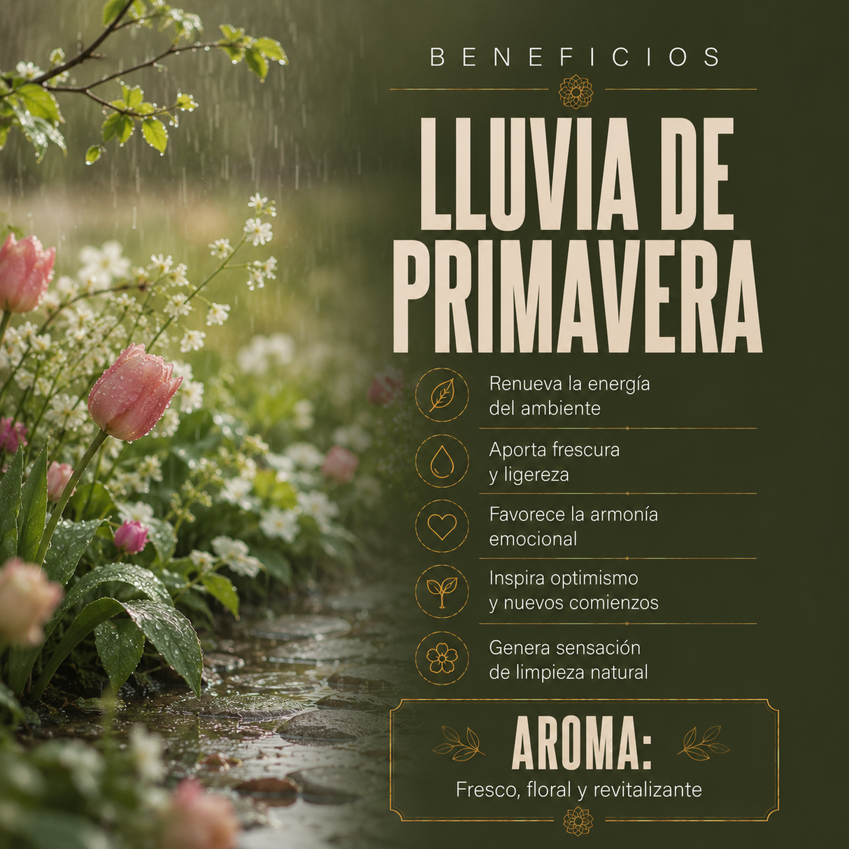 Vela Lluvia de Primavera 400gr