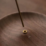 Porta incienso Redondo Wood Oscuro