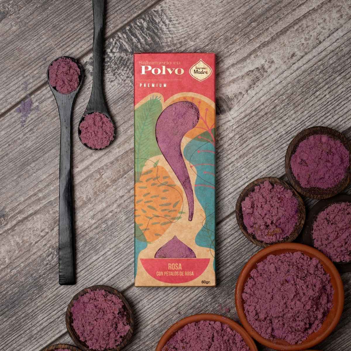 Sahumerio en Polvo Rosa con Petalos