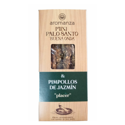Sahumerio Palo Santo Buena Onda Mini Pimpollos de Jazmin - Aromanza