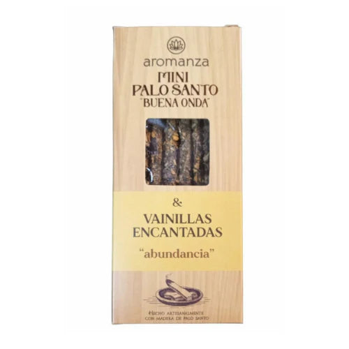 Sahumerio Palo Santo Buena Onda Mini Vainillas Encantadas - Aromanza