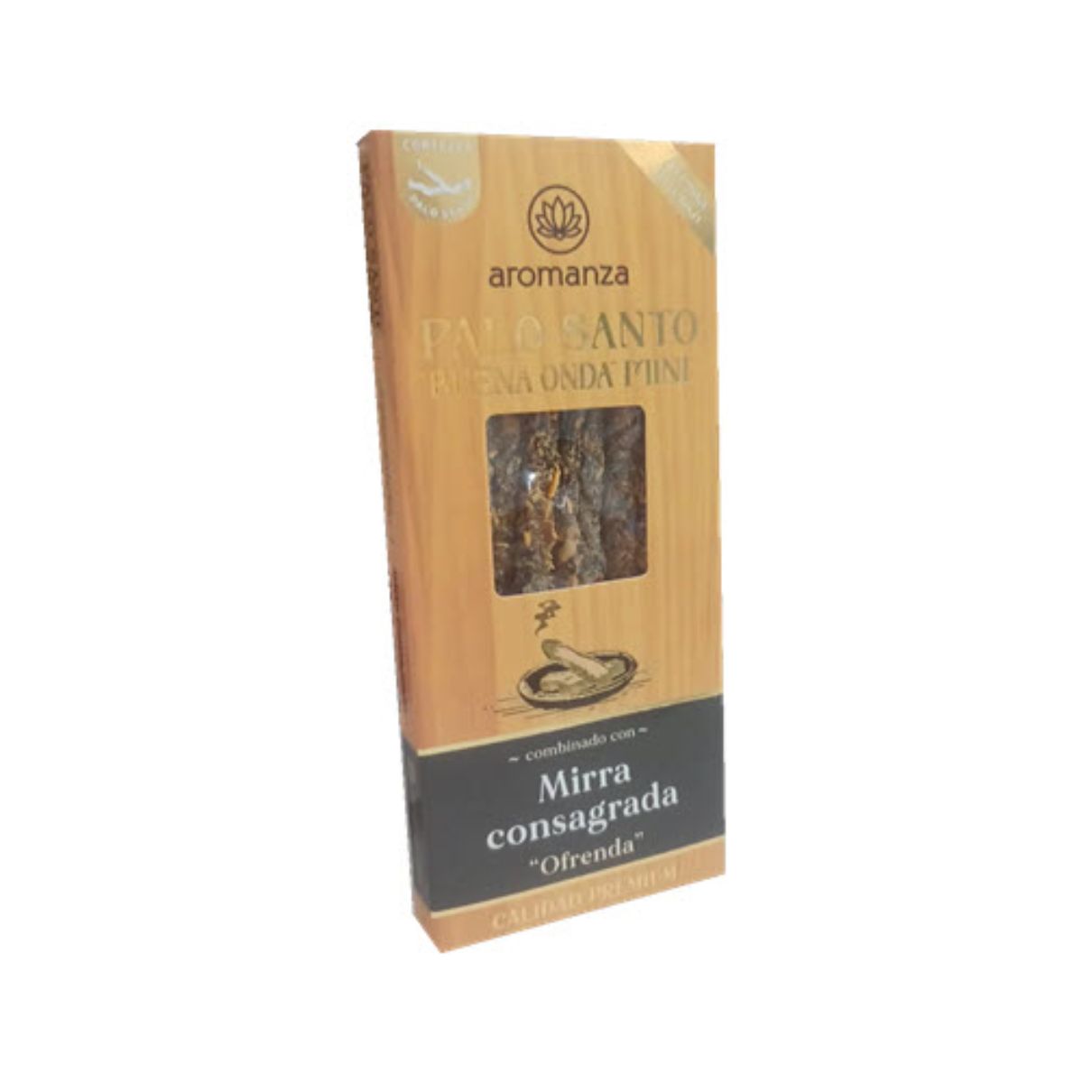 Mini Palo Santo Buena Onda Mirra Consagrada - Aromanza