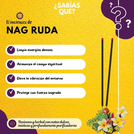 Incienso Natural Nag Champa Ruda - Tulasi