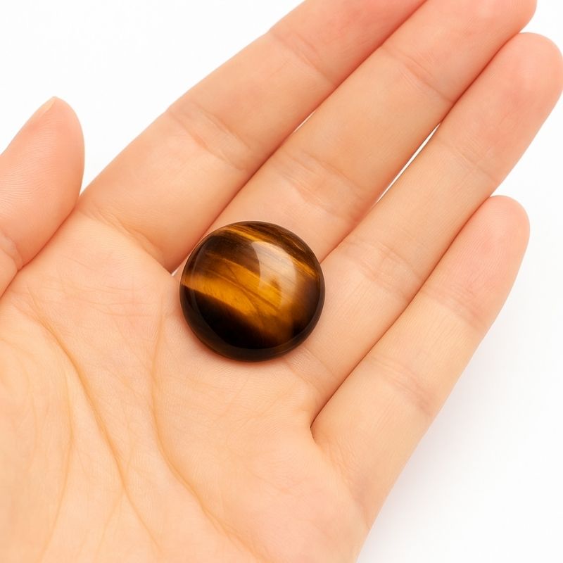 Ombliguera de Piedra 2 cm Ojo de Tigre