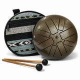 Hand Drum Tambor - Happy Bronce Envejecido Chico