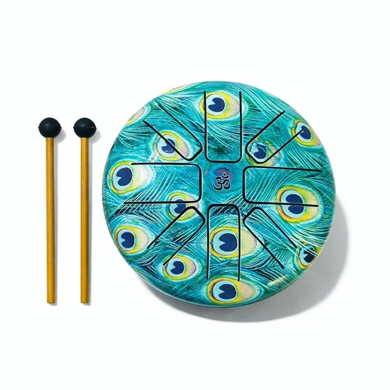 Hand Drum Tambor - Happy Pluma Real Chico