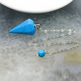 Péndulo Mini - Howlita Azul