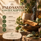 Incienso Orgánico Palo Santo con Eucalipto