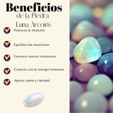 Pulsera Piedra Lunar Arcoiris 6mm