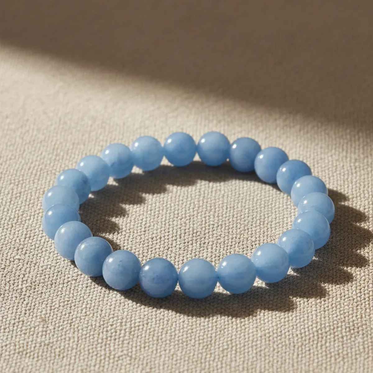 Pulsera Aguamarina 8mm