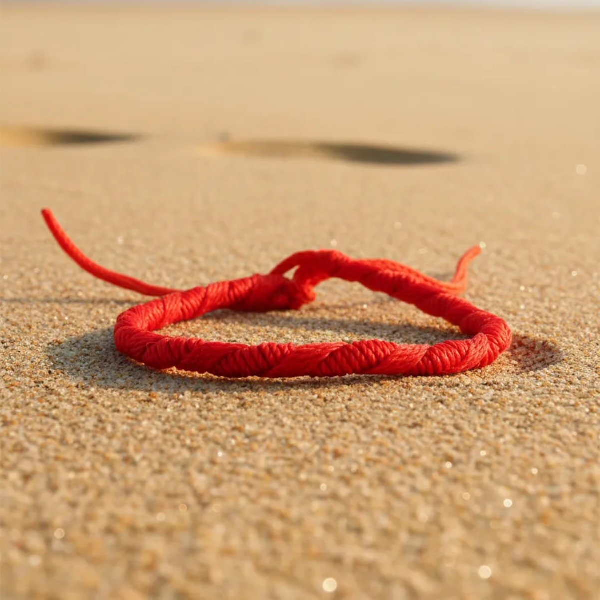 Pulsera Hilo Rojo Protección Espiral