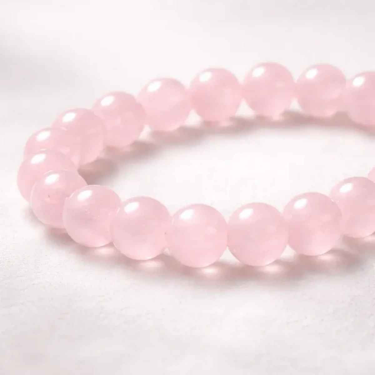 Pulsera Cuarzo Rosa 8mm