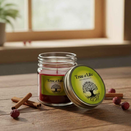 Vela en Vaso Arbol de la Vida