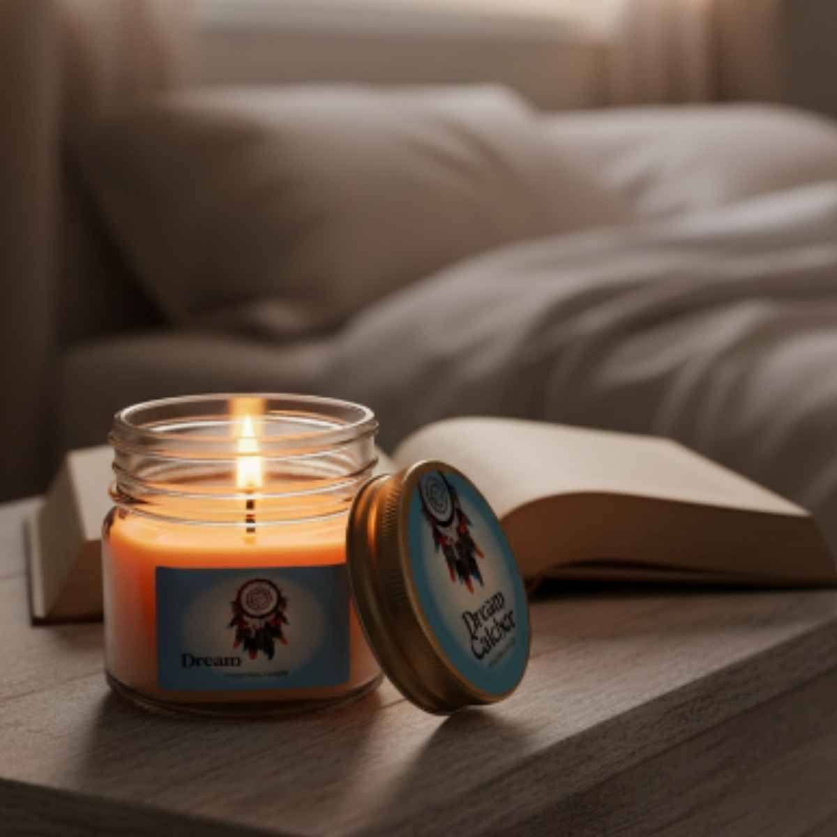 Vela en Vaso Atrapa Sueños
