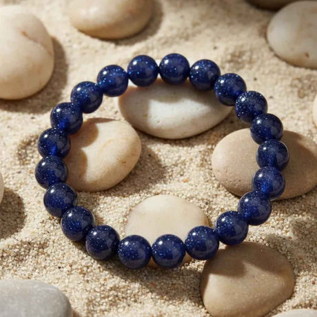 Pulsera Lluvia de Estrellas Azul 8mm