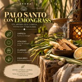 Incienso Orgánico Palo Santo con Lemongrass