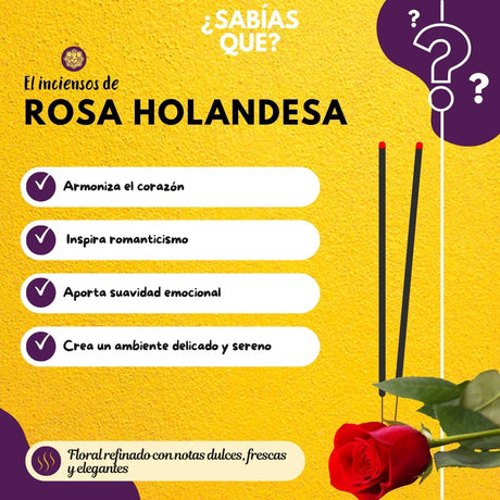 Incienso Natural Rosa Holandesa - Alaukik